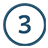 Icon of number three