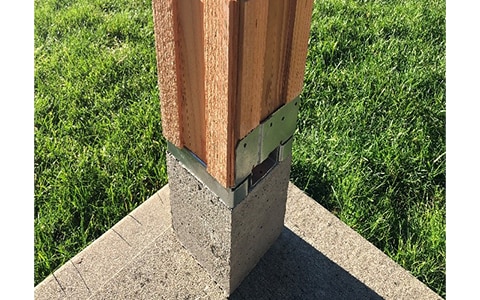 Image of exterior post